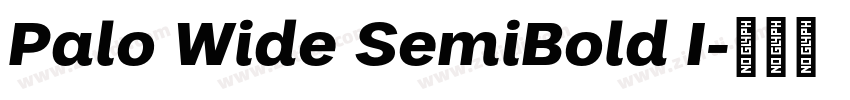 Palo Wide SemiBold I字体转换